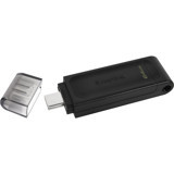 Kingston Data Traveler DT70 USB 3.2 Usb Type-C 64 GB Flash Bellek Siyah