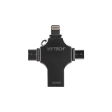 Hytech Hy-Xufo Mini Çift Taraflı USB 3.0 Lightning - Type-C 128 GB Flash Bellek Siyah