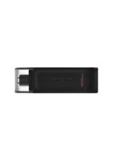 Kingston Data Traveler DT70 USB 3.2 Usb Type-C 128 GB Flash Bellek Siyah