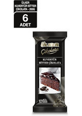Ülker Kuvertür Bitter Çikolata 200 gr 6 Adet