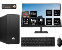 Hp 295 G8 6D389EAMNT362 Dahili Radeon Graphics AMD Ryzen 7 5700G 16 GB Ram 512 GB SSD Tower Windows 11 Home 21.5 inç Monitörlü Masaüstü Bilgisayar + PER4 BELLEK
