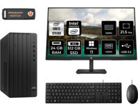 Hp Pro 290 G9 6D3A1EAMNT372 Dahili Intel UHD Graphics 730 Intel Core i3 12100 24 GB Ram 524 GB SSD Tower Windows 11 Home 21.5 inç Monitörlü Masaüstü Bilgisayar + PER4 BELLEK