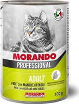 Morando Professional Pate Biftekli-Sebzeli Yaş Kedi Maması 6x400 gr
