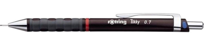 Rotring Tıkky 07 Silgili Plastik Metalik Kahverengi 0.7 mm Uçlu Versatil Kalem
