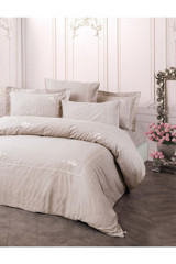 Cotton Box Brode Alameda 4 Mevsim 200x220 cm Çarşaflı Çift Kişilik Nevresim Takımı Lila