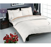 Taç Prestige 4 Mevsim 200x220 cm Çarşaflı Çift Kişilik Nevresim Takımı Ekru