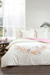 Özdilek Lavender 4 Mevsim 200x220 cm Çarşaflı Çift Kişilik Nevresim Takımı Çok Renkli