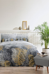 Özdilek Golden Palm 4 Mevsim 220x240 cm Çarşaflı Çift Kişilik Nevresim Takımı Çok Renkli