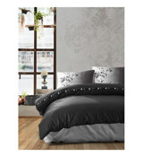 Cotton Box Candy 4 Mevsim 200x220 cm Çarşaflı Çift Kişilik Nevresim Takımı Siyah