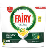 Fairy Platinum Plus Limon Tablet Bulaşık Deterjanı 22x5 Adet