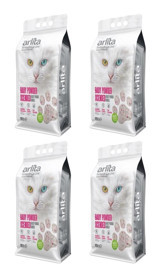 Arlita Baby Powder Topaklanan İnce Taneli Aktif Karbonlu Bentonit Kedi Kumu 4x10 lt