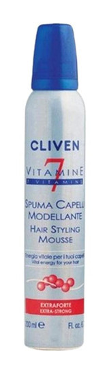 Cliven Natura 7 Vitaminli Extra Strong Dalgalı Saçlar İçin Şekillendirici Saç Köpüğü 200 ml