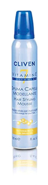 Cliven Natura 7 Vitaminli Dalgalı Saçlar İçin Şekillendirici Saç Köpüğü 200 ml
