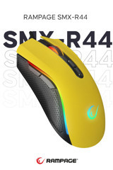 Rampage SMX-R44 RGB Makrolu Kablolu Sarı Optik Gaming Mouse