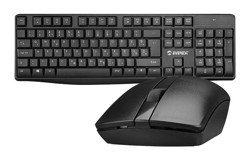 Everest KM-7500 Sessiz Ergonomik Siyah Kablosuz Klavye Mouse Seti