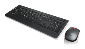 Lenovo 4X30H56827 Sessiz Ergonomik Siyah Kablosuz Klavye Mouse Seti