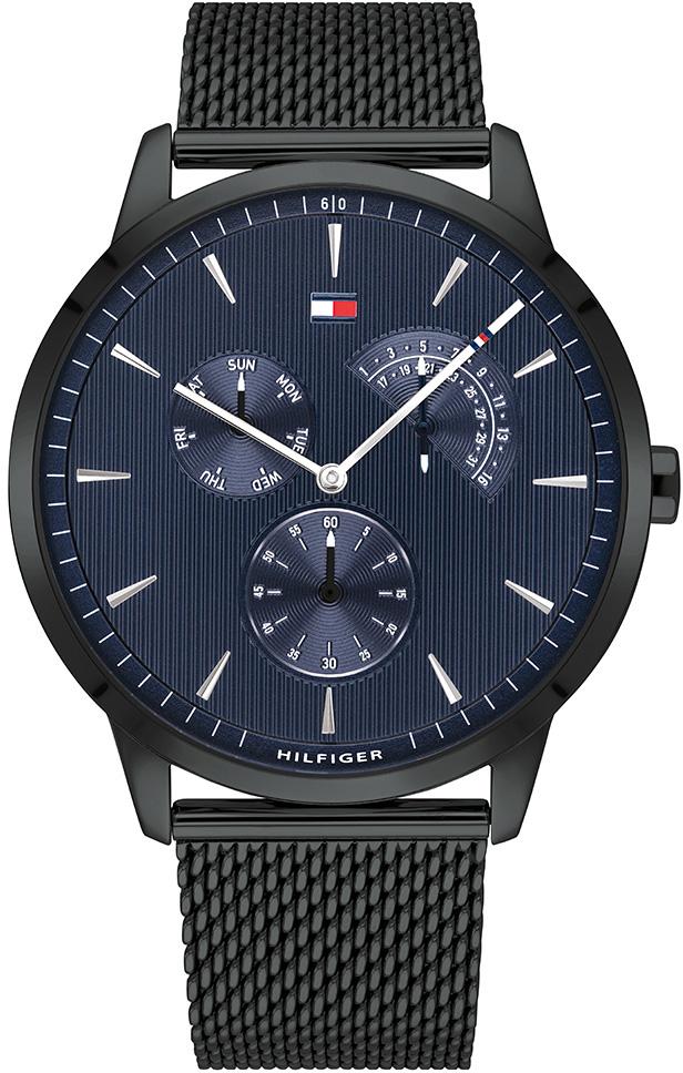 Tommy Hilfiger TH1710392 42 mm Siyah Çelik Kordon Analog Erkek Kol Saati