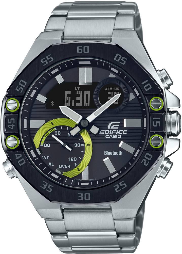Casio ECB-10DB-1ADF Takvimli 48.5 mm Çelik Kordon Analog Kol Saati