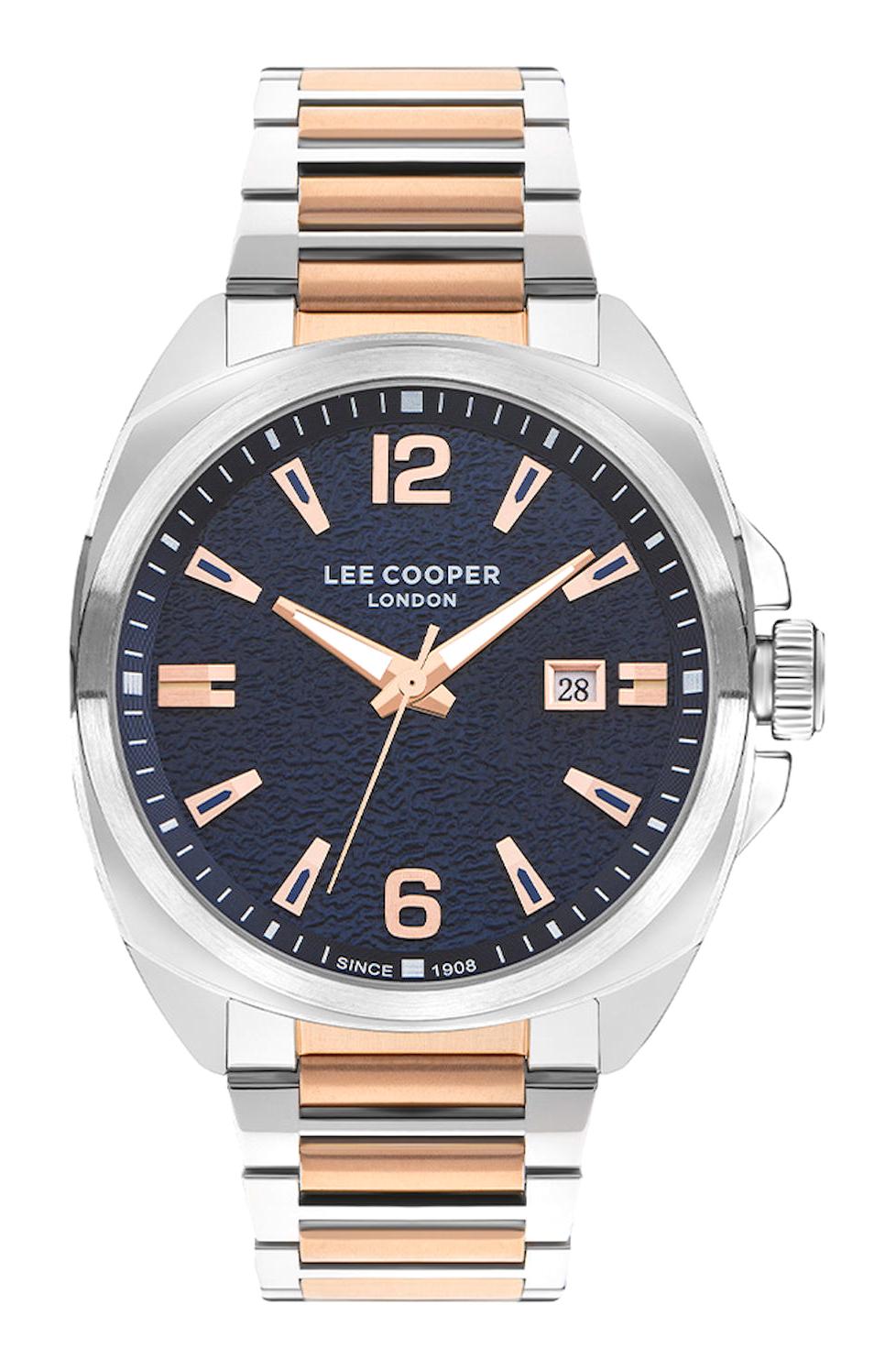 Lee Cooper LC07839.590 Takvimli Altın-Çelik Kordon Analog Erkek Kol Saati