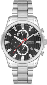 Sergio Tacchini ST.1.10119.1 Takvimli 44 mm Çelik Kordon Analog Kol Saati