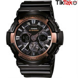 Casio GA-200RG-1ADR Takvimli 52.5 mm Siyah Silikon Kordon Analog Erkek Kol Saati