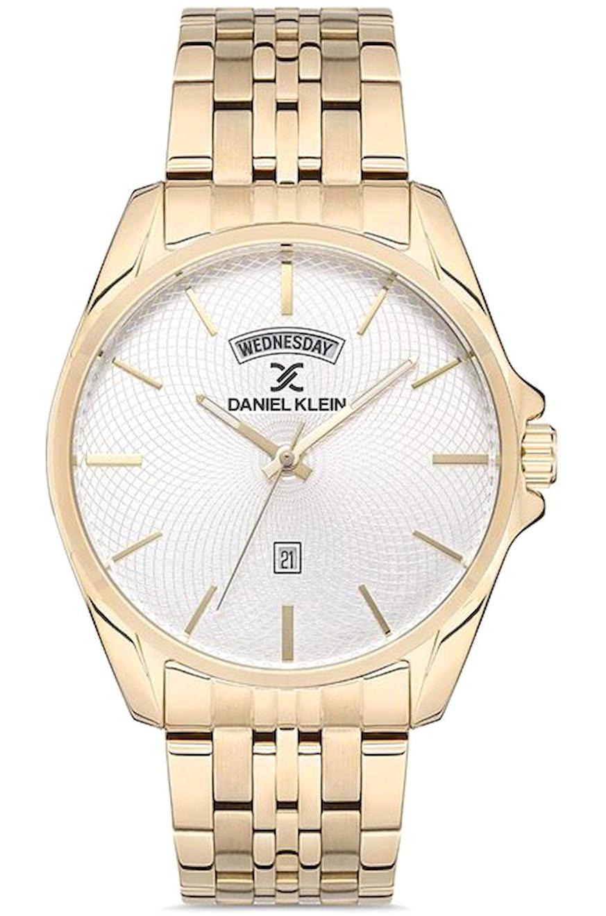 Daniel Klein DK013188G-06 Takvimli 42 mm Altın Metal Kordon Analog Erkek Kol Saati