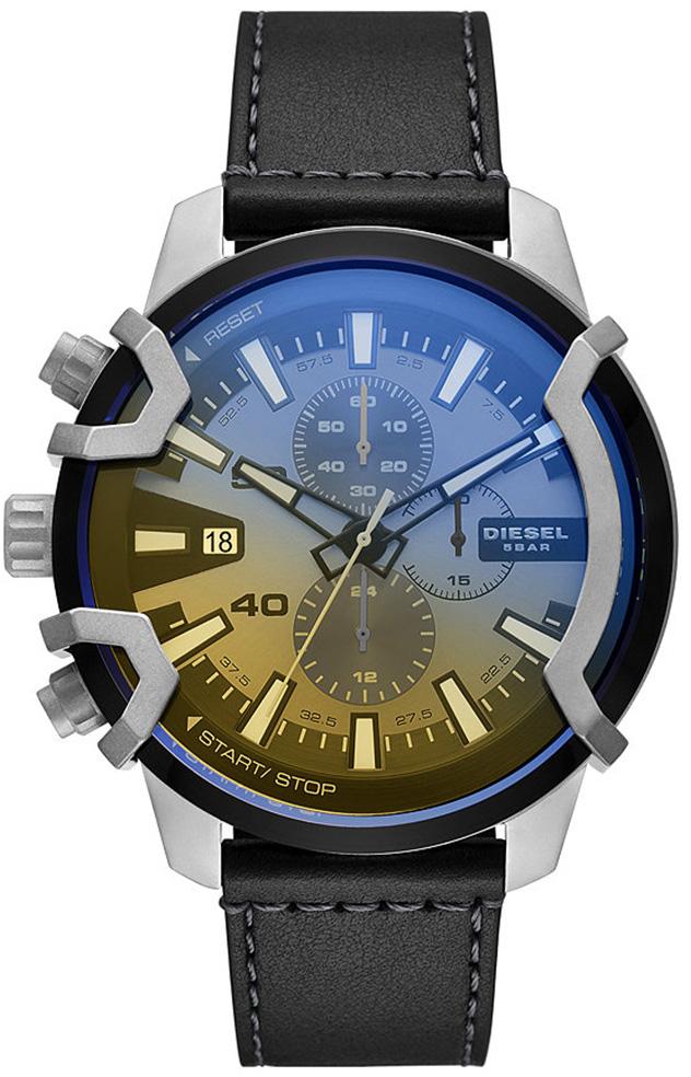 Diesel DZ4584 Takvimli 42 mm Siyah Deri Kordon Analog Erkek Kol Saati