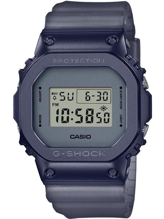 Casio GM-5600MF-2DR Takvimli 43 mm Gri Silikon Kordon Dijital Erkek Kol Saati