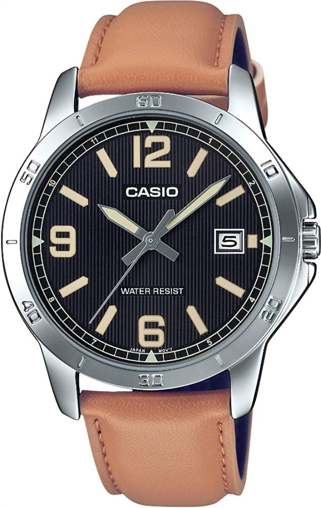 Casio MTP-V004L-1B2UDF Takvimli 41 mm Kahverengi Deri Kordon Analog Erkek Kol Saati