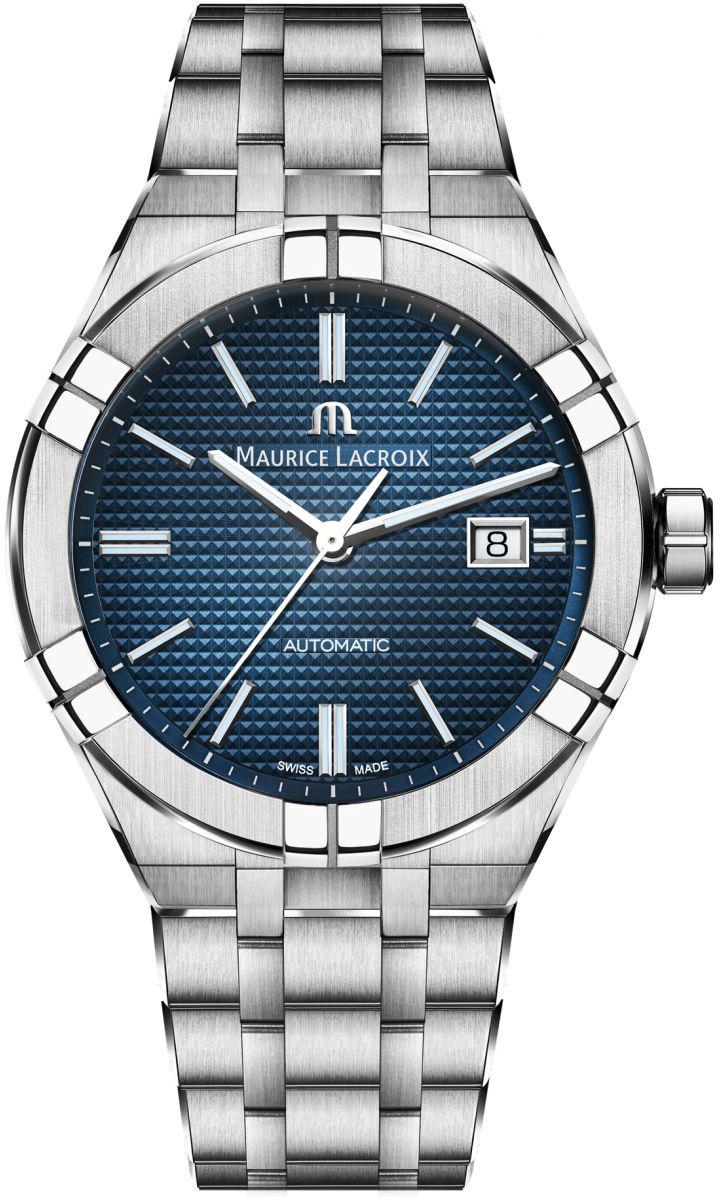 Maurice Lacroix AI6008SS002430-1 Takvimli 42 mm Çelik Kordon Analog Erkek Kol Saati