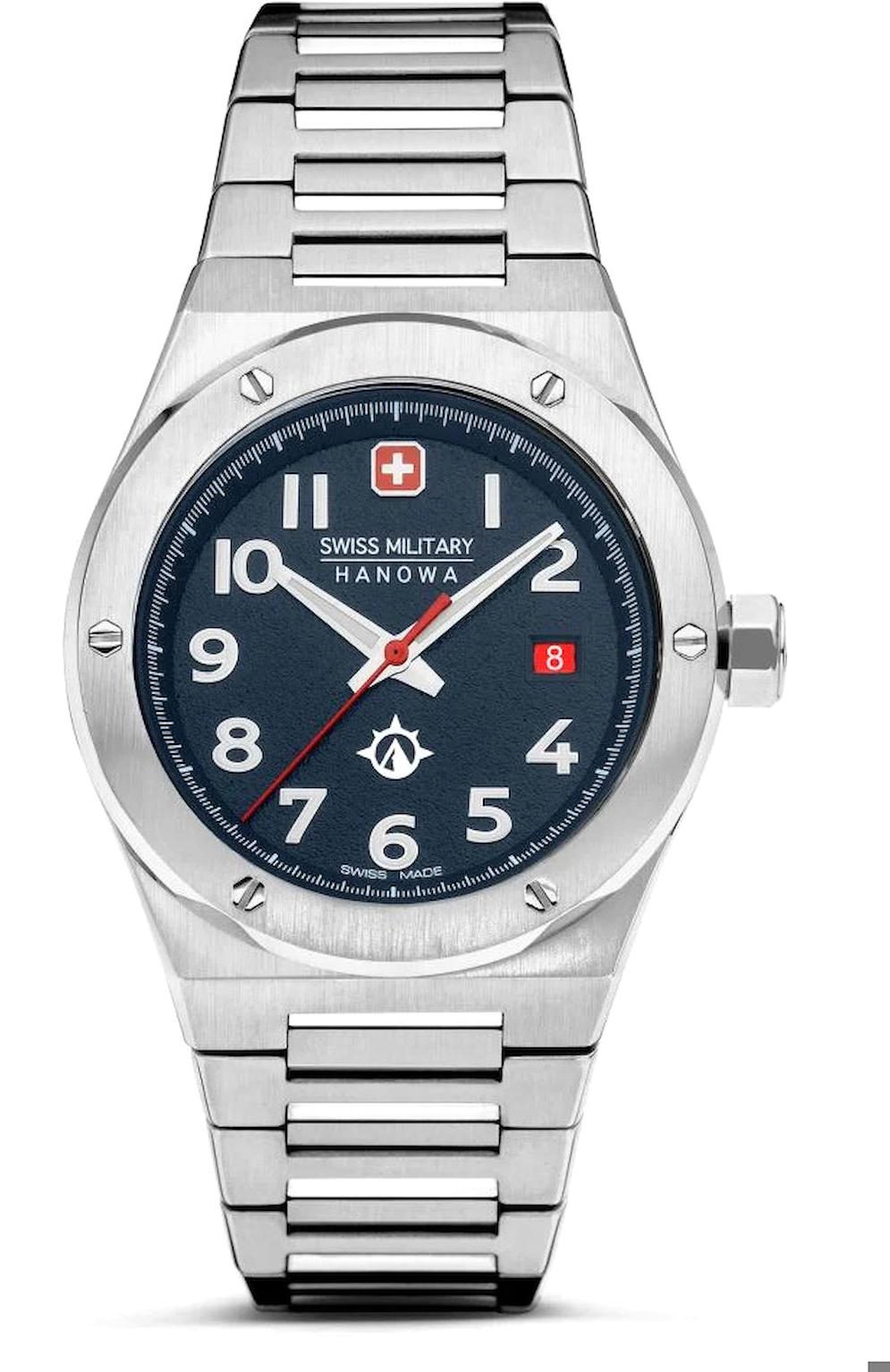 Swiss Military SMWGH2101903 Takvimli 42 mm Çelik Kordon Analog Kol Saati