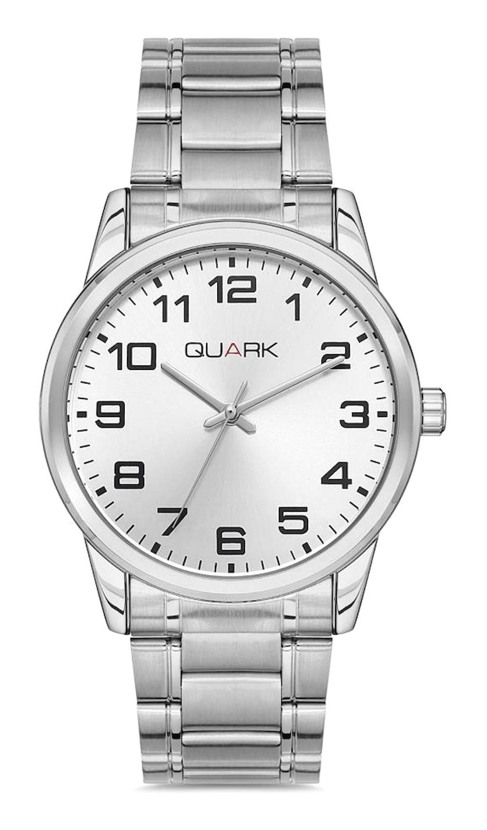 Quark QM-V001D-7A 38 mm Çelik Kordon Analog Erkek Kol Saati