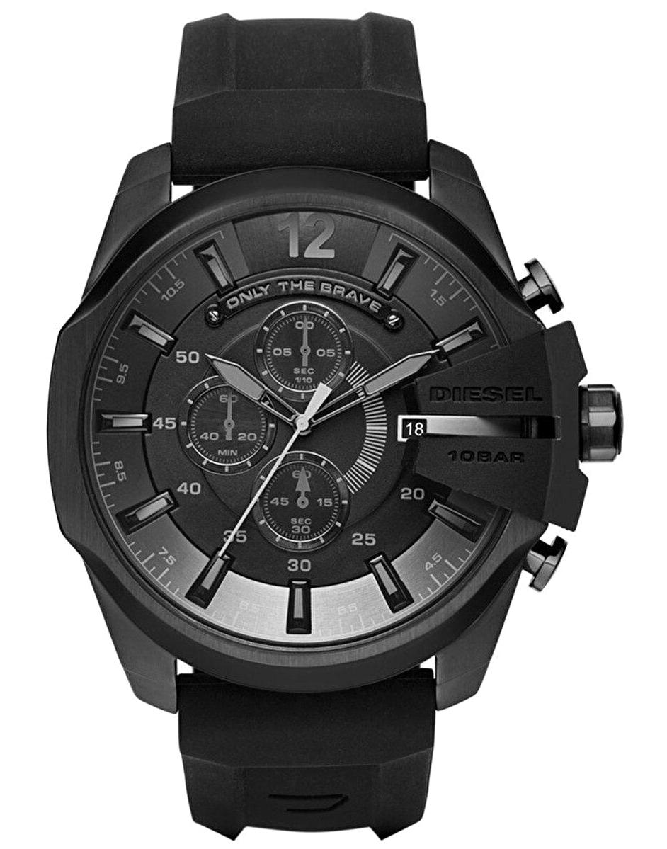 Diesel DZ4378 Takvimli 42 mm Siyah Silikon Kordon Analog Erkek Kol Saati