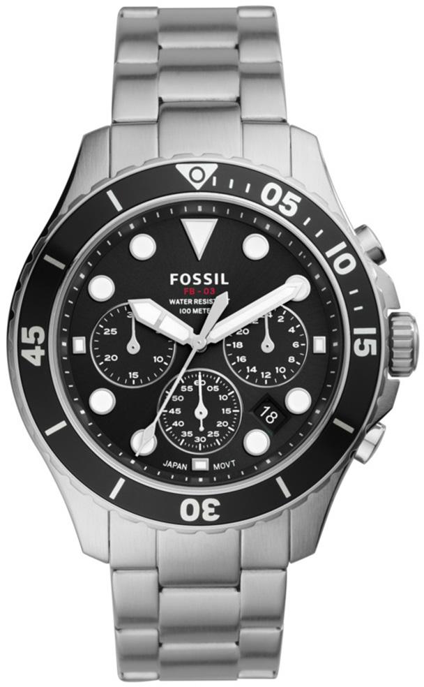 Fossil FFS5725 Takvimli 46 mm Çelik Kordon Analog Erkek Kol Saati