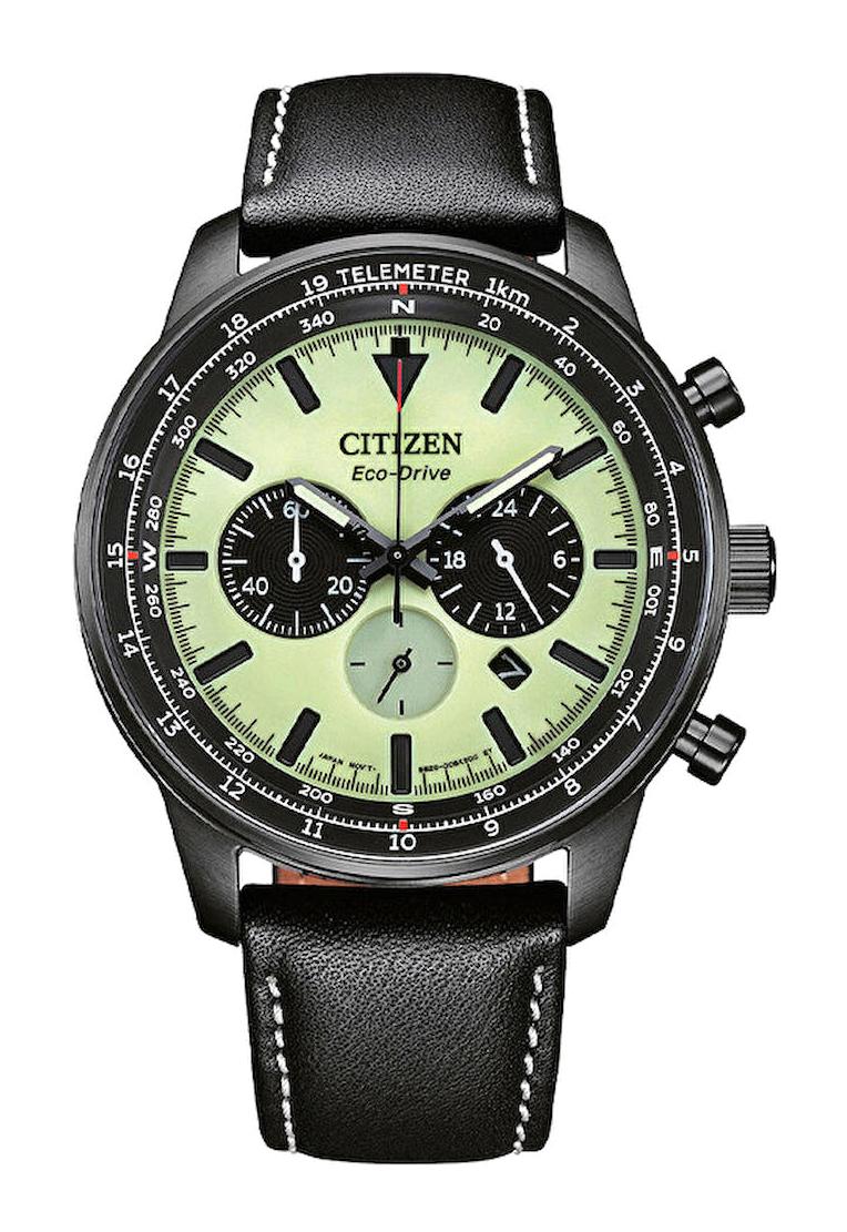 Citizen CA4505-21X Takvimli Siyah Deri Kordon Analog Erkek Kol Saati