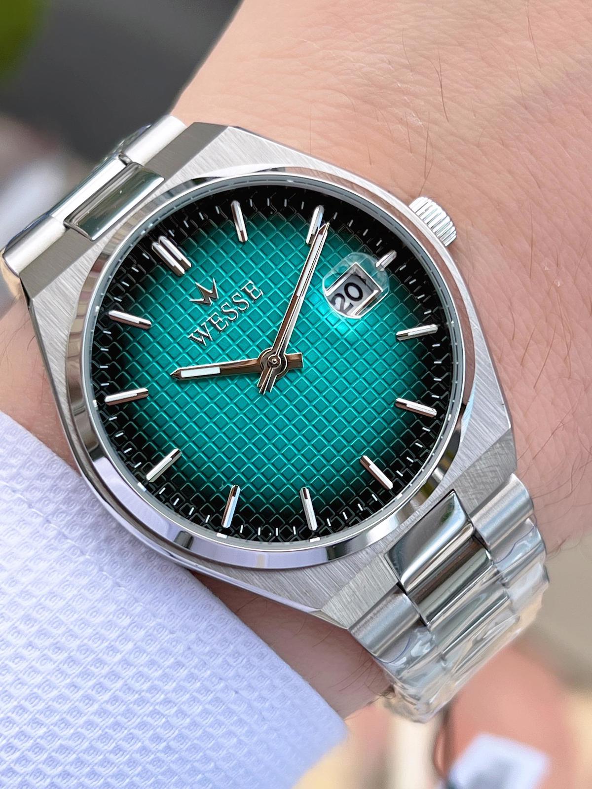 Wesse WWG209506 Takvimli 42 mm Çelik Kordon Analog Erkek Kol Saati
