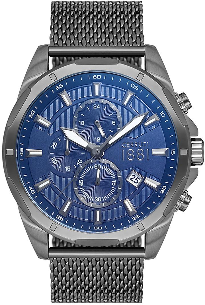 Cerruti 1881 CRA20505 Takvimli Çelik Kordon Analog Erkek Kol Saati