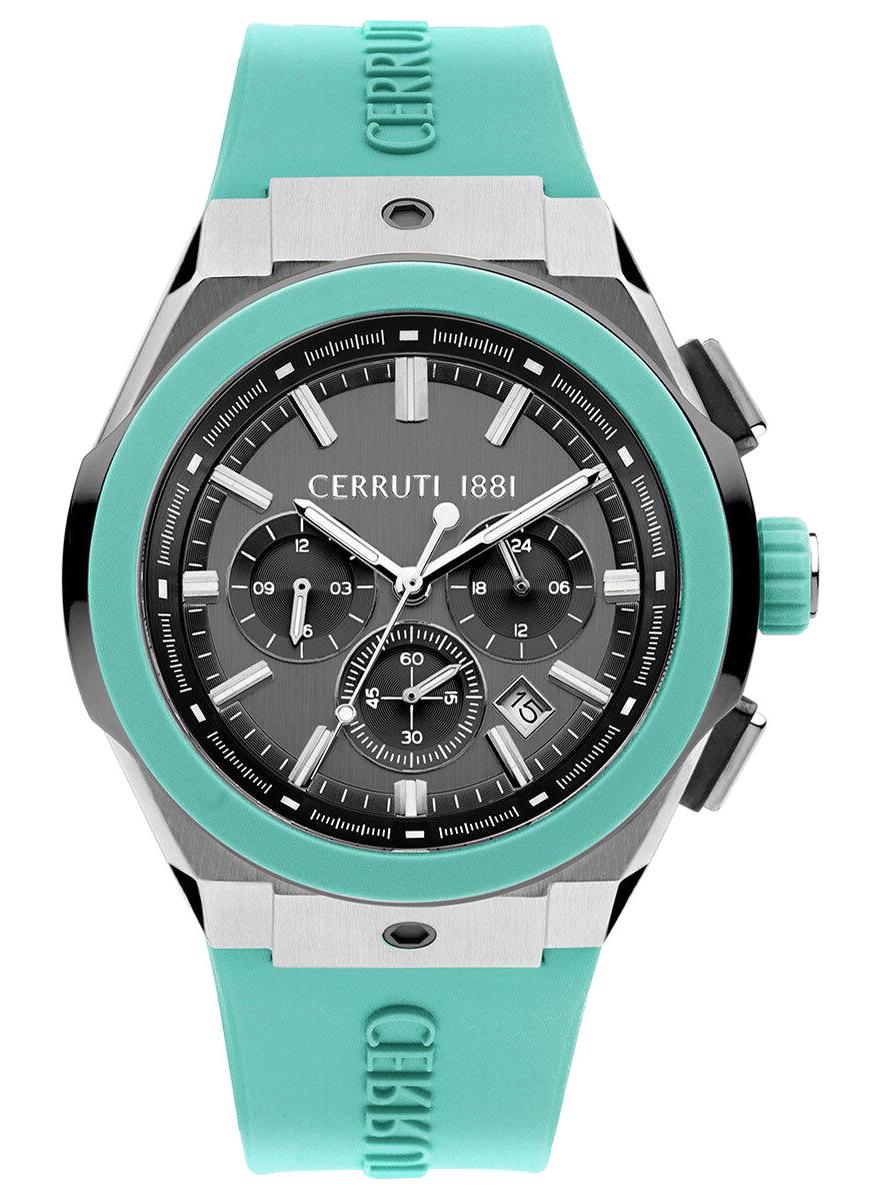 Cerruti 1881 CIWGQ0006805 Takvimli Mavi Silikon Kordon Analog Erkek Kol Saati
