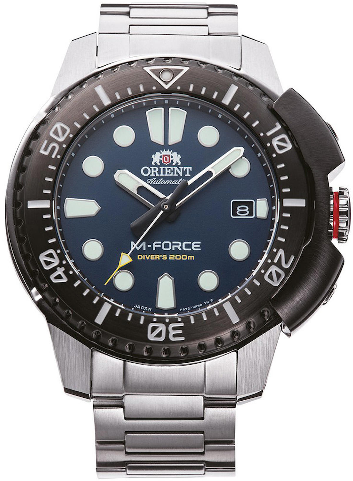 Orient RA-AC0L07L00B Takvimli 45 mm Çelik Kordon Analog Kol Saati