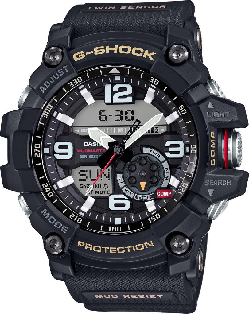 Casio GG-1000-1ADR Takvimli Siyah Çelik Kordon Analog Kol Saati