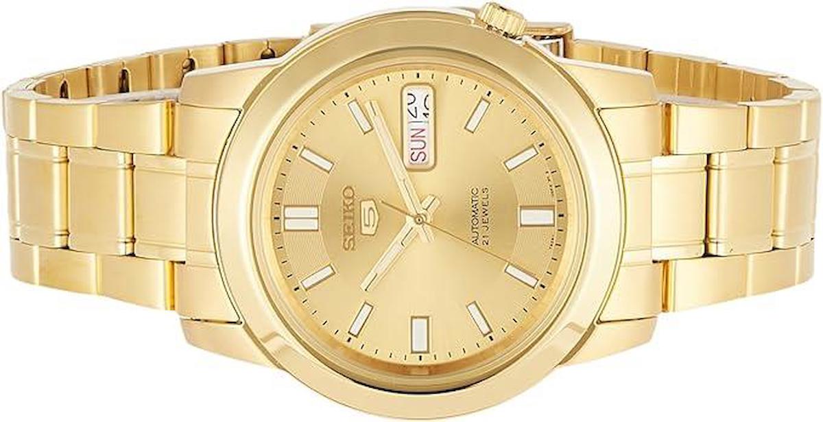 Seiko SNKE56J1 Takvimli 41 mm Altın Çelik Kordon Analog Erkek Kol Saati