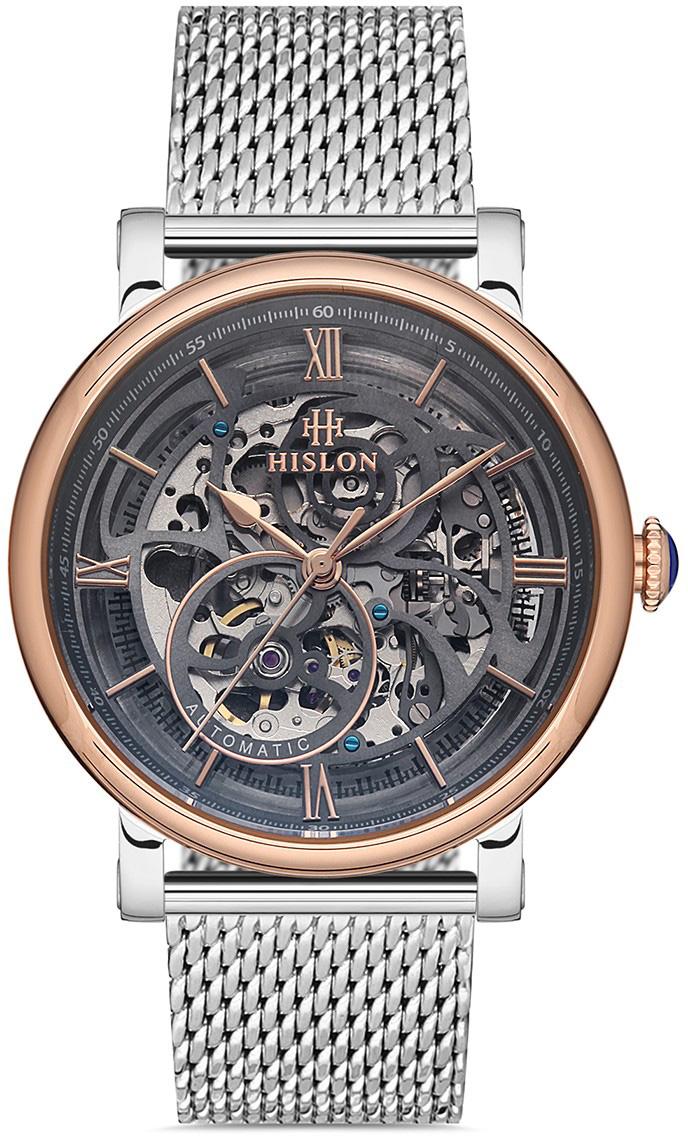 Hislon SD104T-16SR 44 mm Çelik Kordon Analog Kol Saati