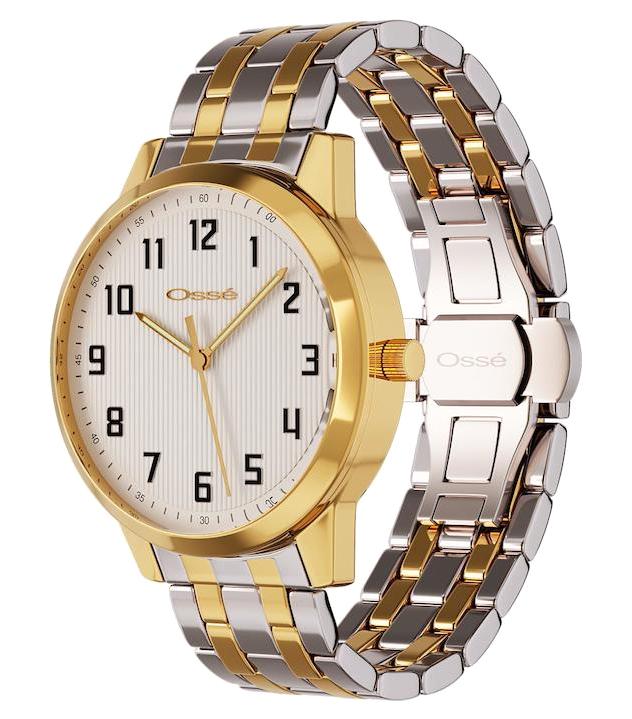 Osse OS10102G 44 mm Altın-Metal Kordon Analog Erkek Kol Saati