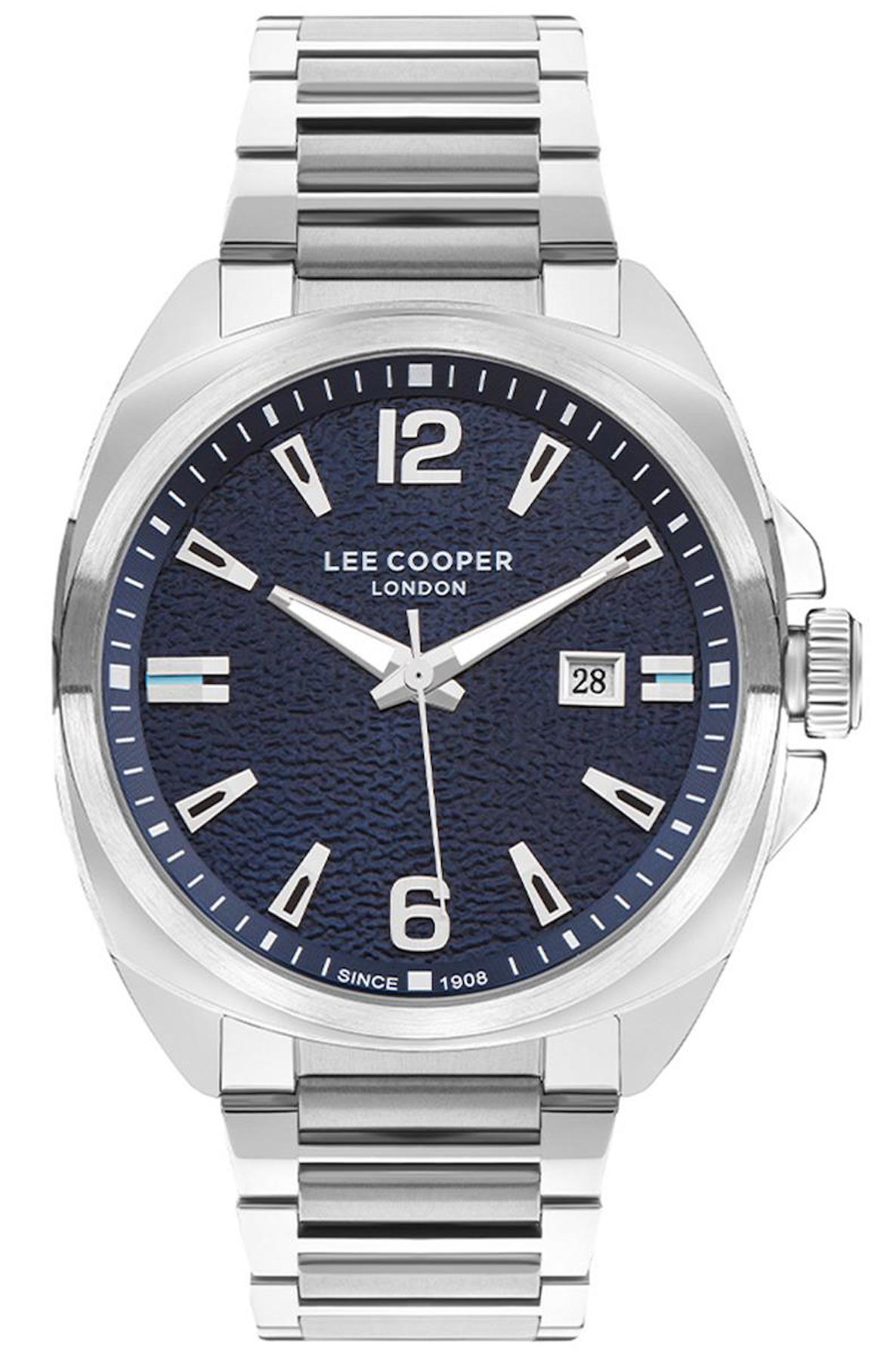 Lee Cooper LC07839.390 Takvimli Metal Kordon Analog Erkek Kol Saati