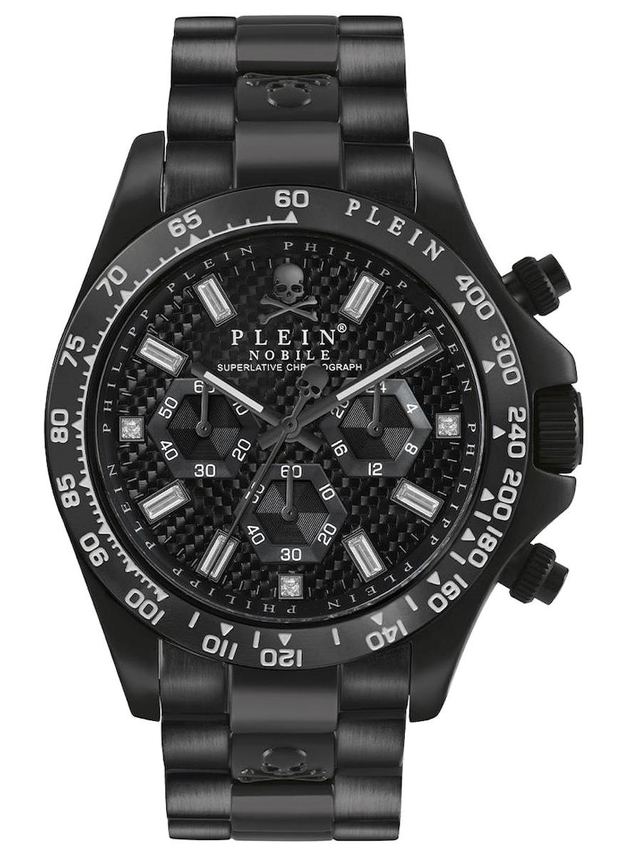 Philipp Plein PWCAA0621 Takvimli 43 mm Siyah Çelik Kordon Analog Erkek Kol Saati
