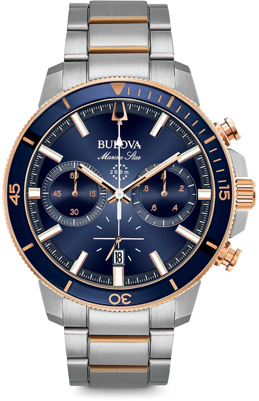 Bulova 98B301 Takvimli 45 mm Çelik Kordon Analog Kol Saati