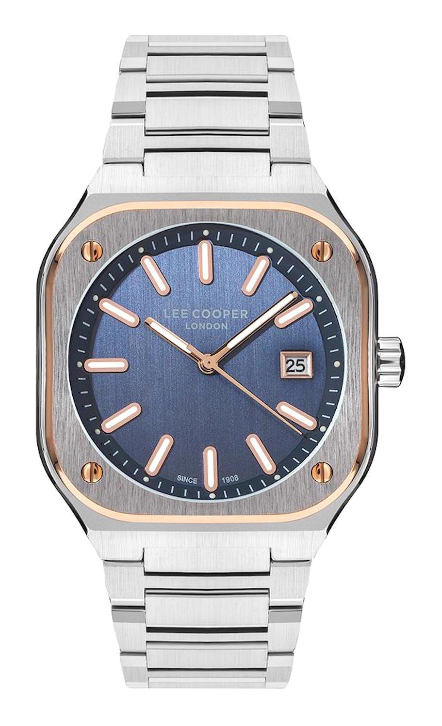 Lee Cooper LC07616.590 Takvimli Çelik Kordon Analog Erkek Kol Saati