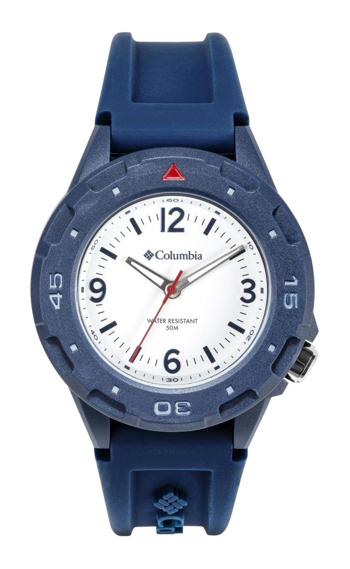 Columbia CSS13-003 44 mm Mavi Silikon Kordon Analog Erkek Kol Saati