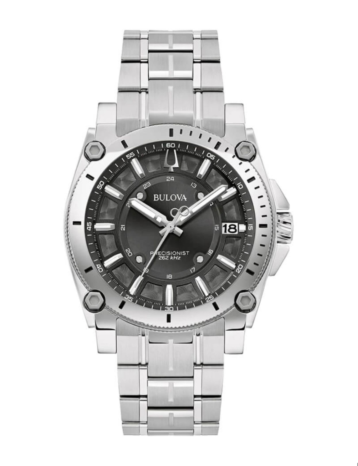 Bulova 96B417 Takvimli 40 mm Çelik Kordon Analog Kol Saati