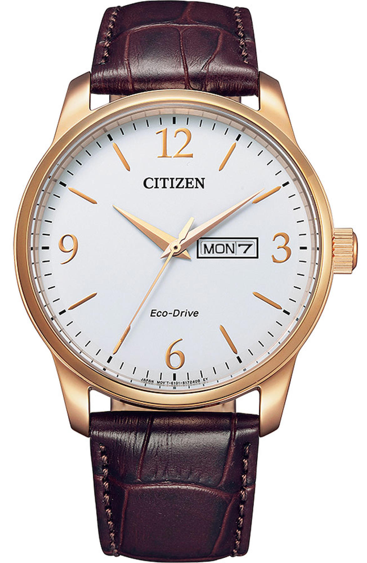 Citizen BM8553-16AE Takvimli 40 mm Kahverengi Deri Kordon Analog Erkek Kol Saati